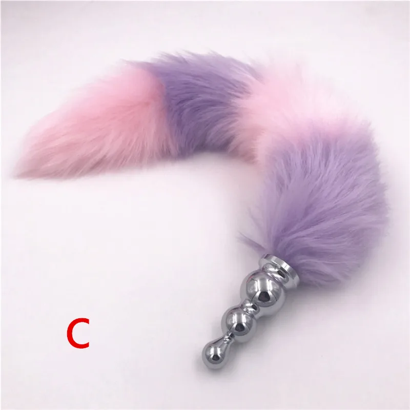 Fox Tail Anal Plug Stainless Steel Butt Plugs Sexy Romance Dilator Adult Products Sex Toys for Men Women H8-94F | Красота и здоровье