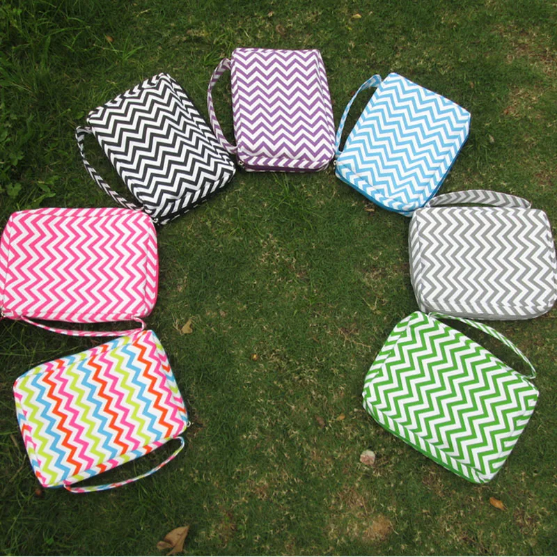 DOMIL Chevron Библия Обложка держатель журнала Полиэстеровая застежка молния с ручкой