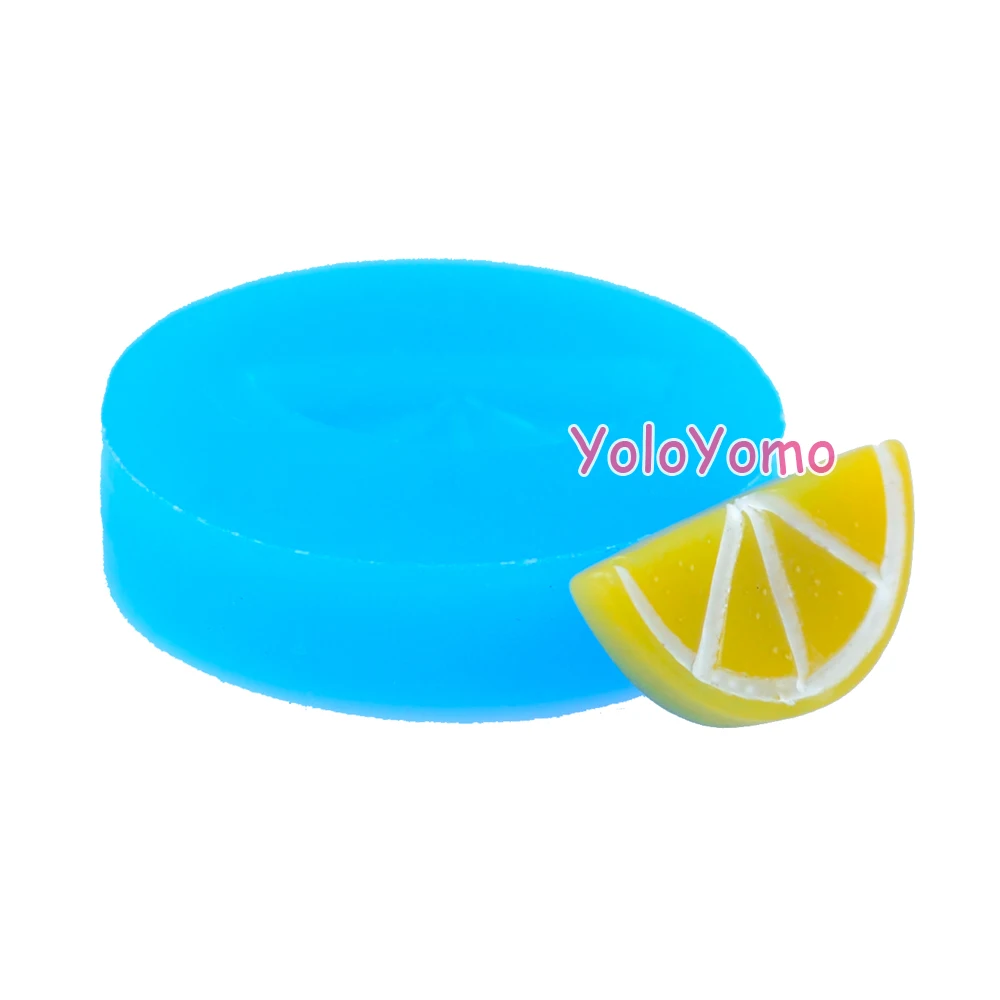 S046YL 19.2mm Orange Slice Silicone Mold - Fruit Oven Safe Fondant Craft Cake Decorating Resin DIY Handmade Candy | Дом и сад