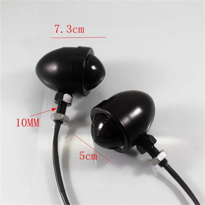 4 pcs Universal Black Motorcycle LED Turn Signal Indicators Light Amber Blinker Blinkers Flashers Smoke Lens for Harley |