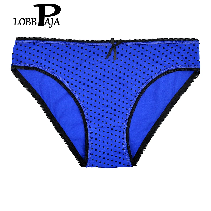 Женские трусики в горошек LOBBPAJA хлопковые 6 шт./партия|lingerie fabric|lingerie collectionlingerie diva |