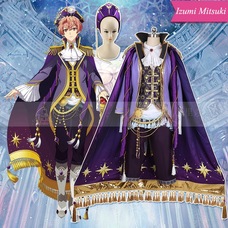 

Anime! Idolish7 Cruiser Observer TRIGGER Izumi Mitsuki Gorgeous Gothic Uniform Cosplay Costume Stage Performance Suit Free Ship