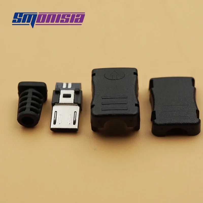 4 в 1 разъем Micro USB 5P с пластиковым корпусом 20 комплектов|connector| |