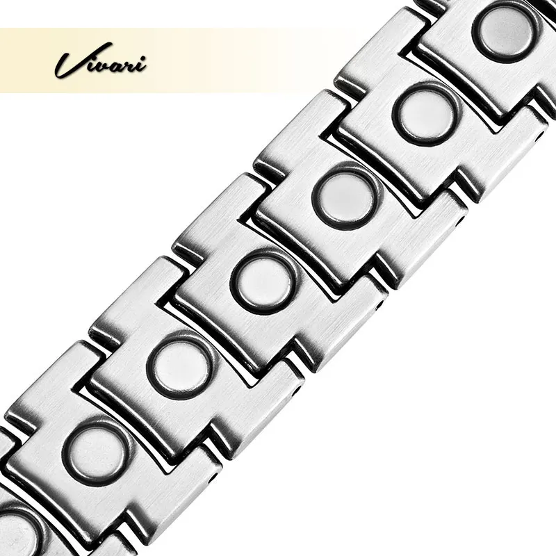 Vivari модный металлический браслет для мужчин мужские браслеты серебряного цвета