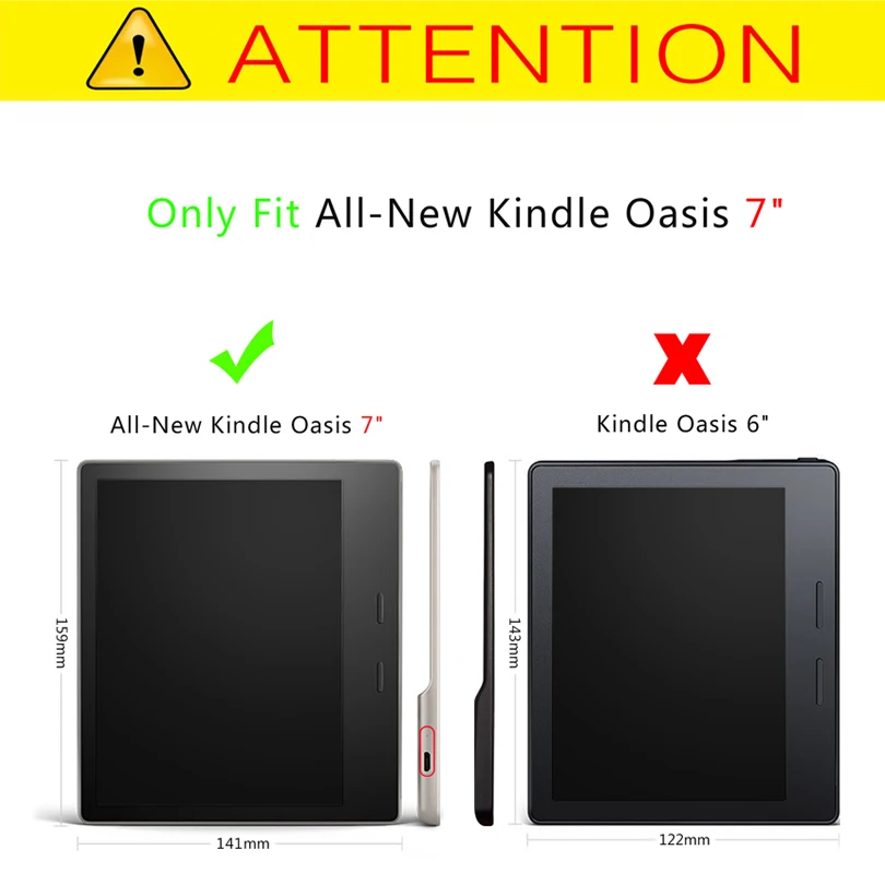 Умный чехол для Amazon Kindle Oasis 7 дюймов 2017 ультратонкий Магнитный из искусственной