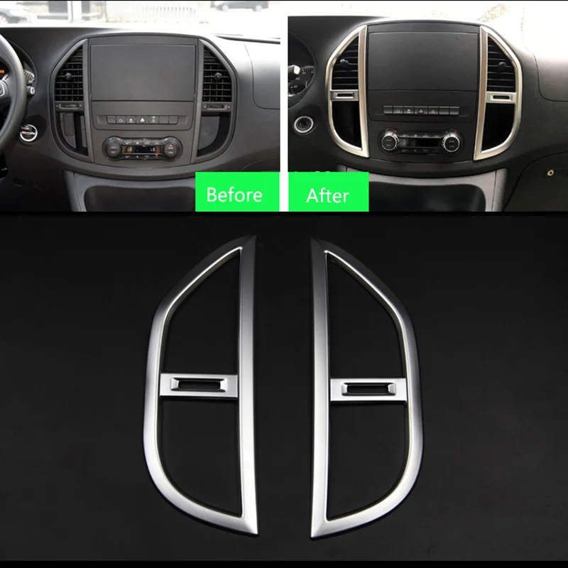 TTCR II ABS аксессуары для Mercedes Benz VITO 2016 внутренняя центральная консоль средняя