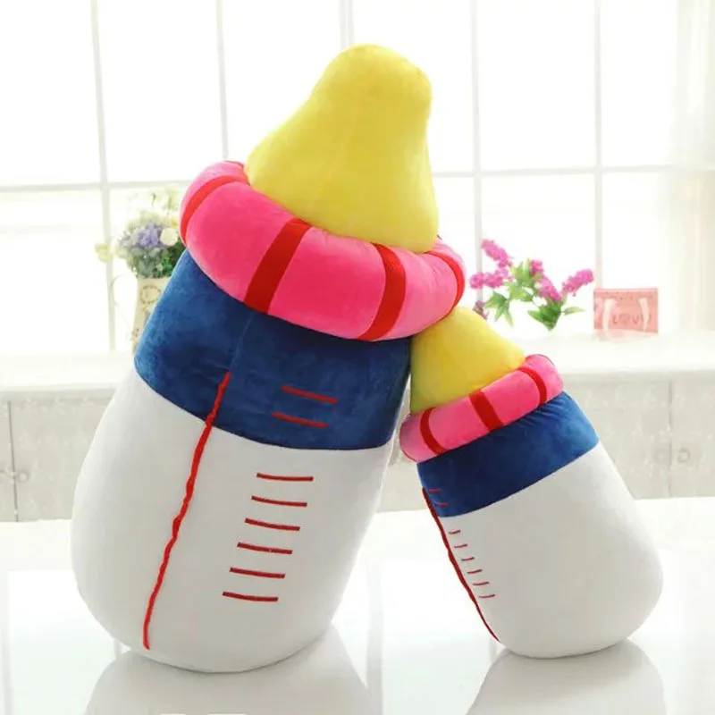 New 1pc 25cm-60CM Cute Milk bottle Plush Toys Baby Bottle Pillow Soft Cushion stuffed plush kids toys Childrens day