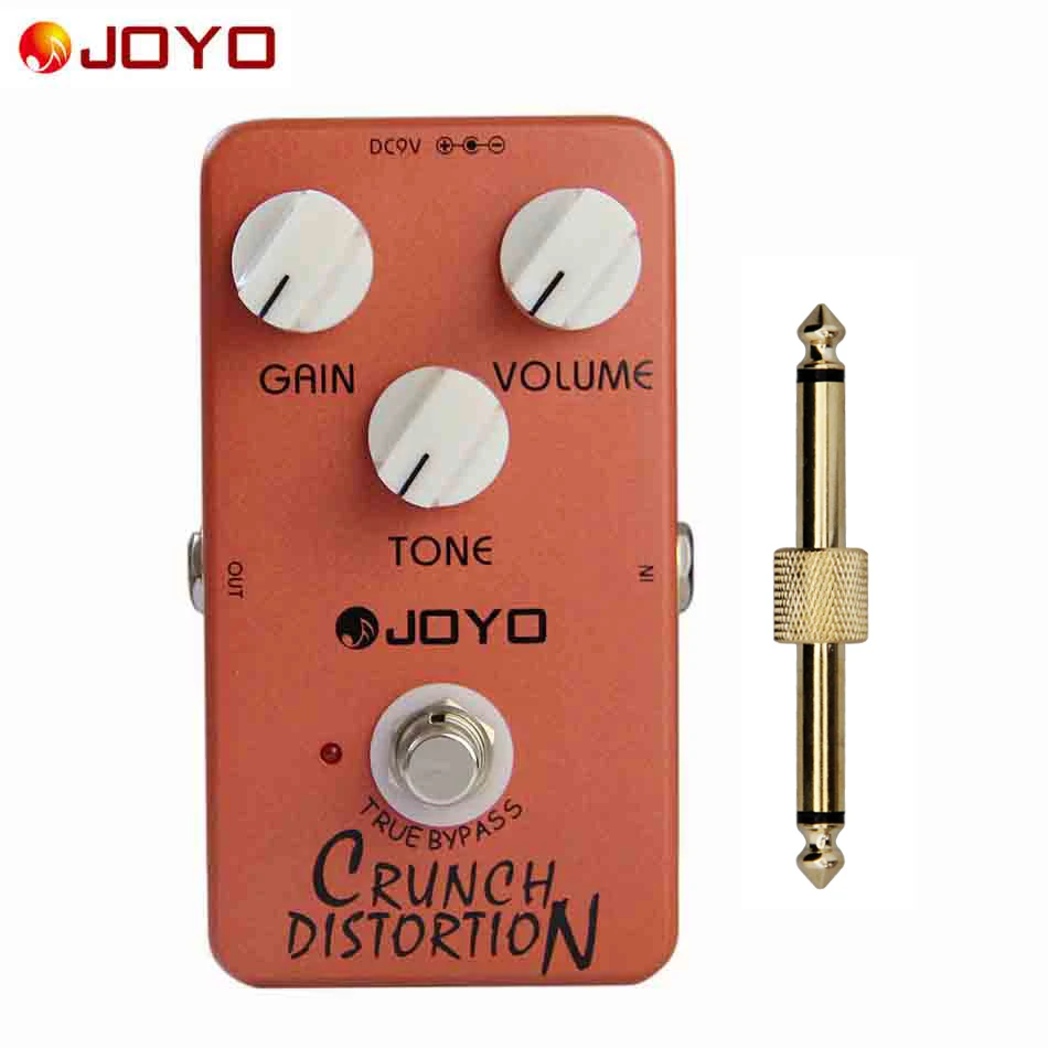 JOYO педаль эффектов Делюкс Crunch Вуду Октав Цифровая Задержка и 1 шт. педаль разъем JF-01-JF17