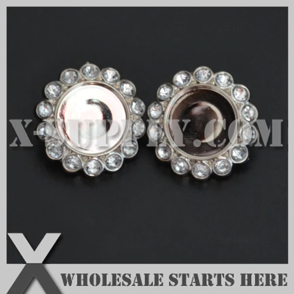 

23mm EMPTY Flower Center Buttons for Clothing,Headbands,Flowers,DIY Decorations