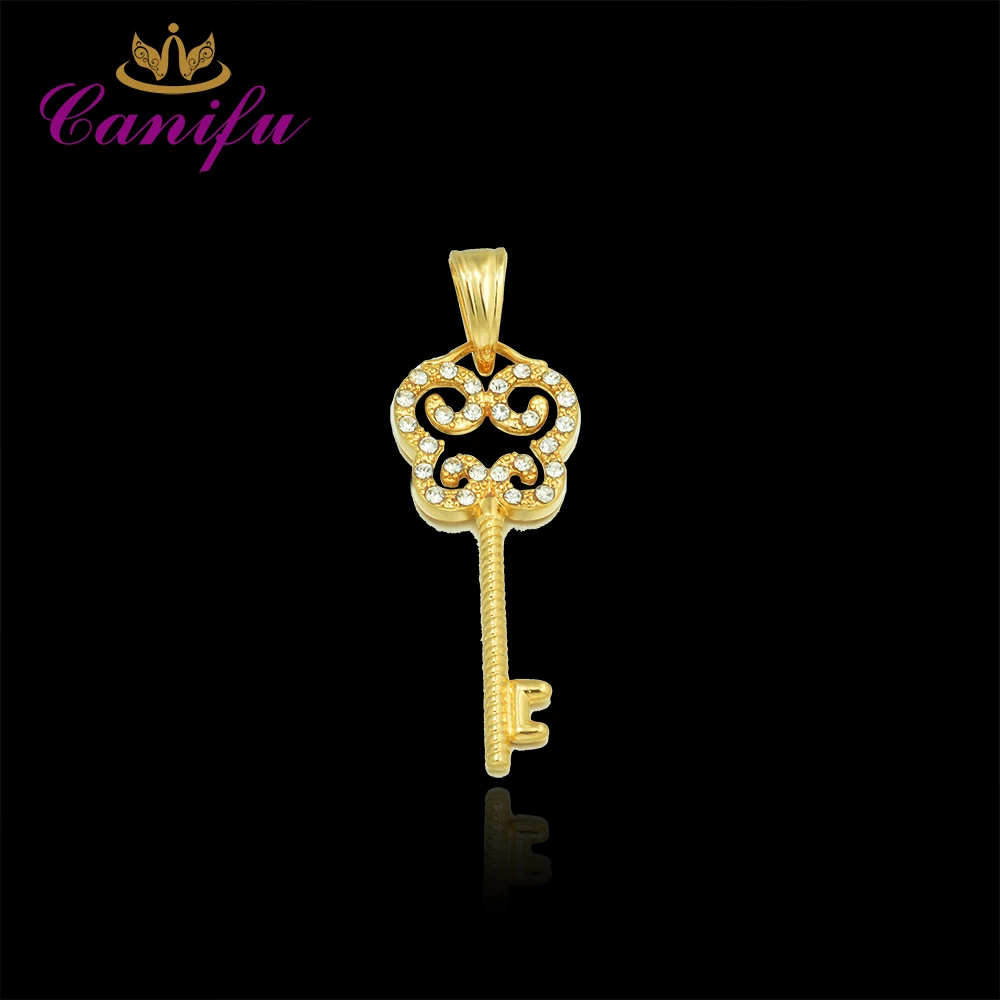 Canifu New arrival Gold Color Cloud key Pendant With Zirconia AAA lovely Pendants For Chain factory price | Украшения и