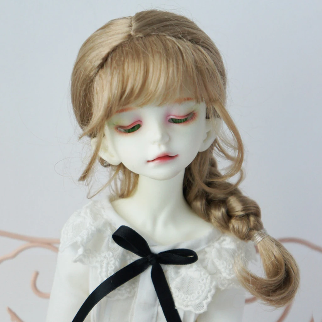 Прекрасный парик из искусственного мохера для кукол 1/8 BJD MSD DZ изготовление и