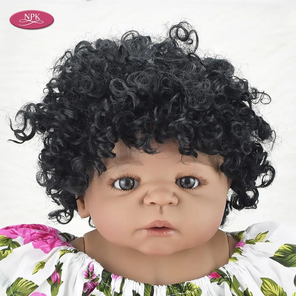 NPK полная силиконовая кукла Reborn Girl Baby Fashion Dolls Bathe игрушки для детей 55 см