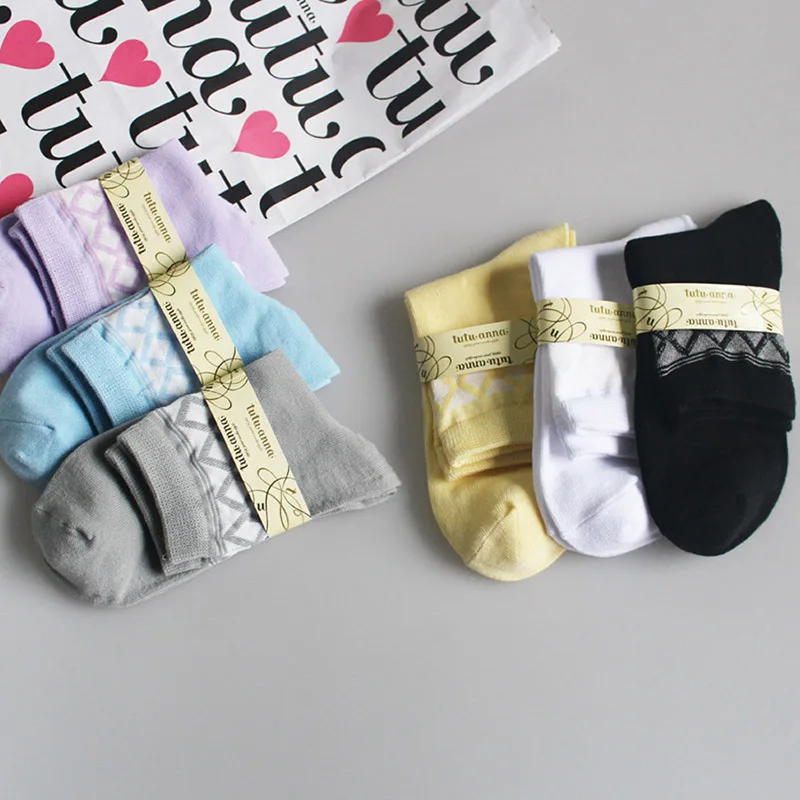 Новые простые Модные женские носки [EIOISAPRA] из чесаного хлопка ручной работы