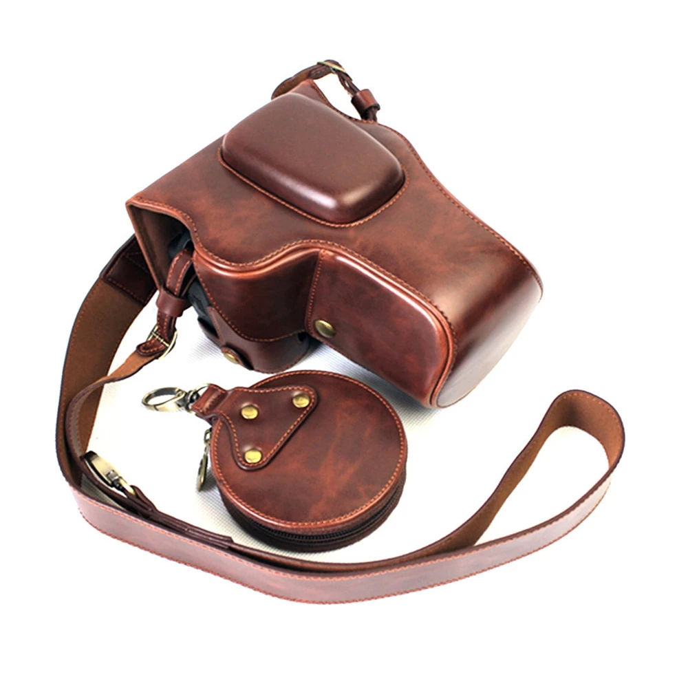 Чехол из искусственной кожи для камеры Nikon D3200 D3100 D3400 D3300 18 55 мм|camera case for nikon|leather camera