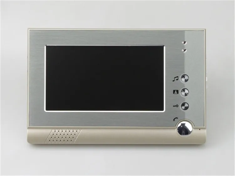 2015 New Style 7inch HD Screen Monitor 1 extra indoor door bell 3 entry monitor competition video phone price | Безопасность и