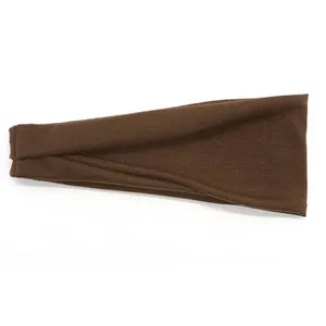 6 brown Новые спортивные эластичные широкие резинки для волос для бега, фитнеса, верховой езды, баскетбола, йоги, резинки для волос для мужчин, абсорбент, Sweatband - Цвет: 6 brown