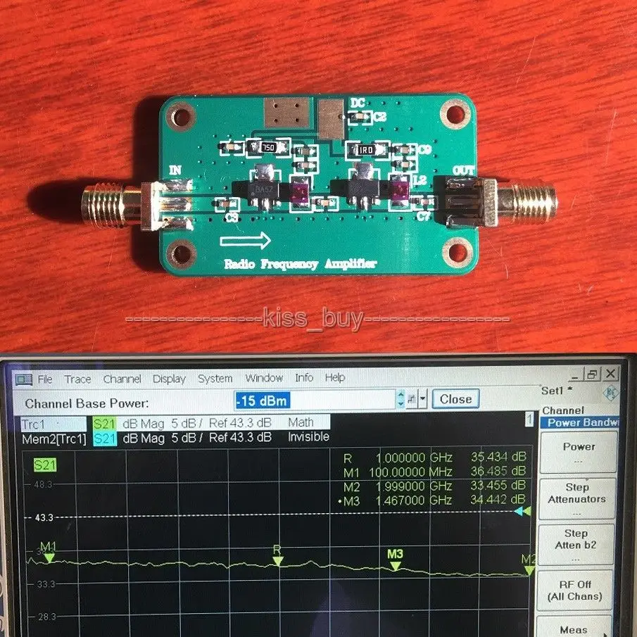 1MHz-2000MHZ 40dB Gain 20dBm output Broadband RF power amplifier for FM VHF UHF Ham Radio NEW | Электроника