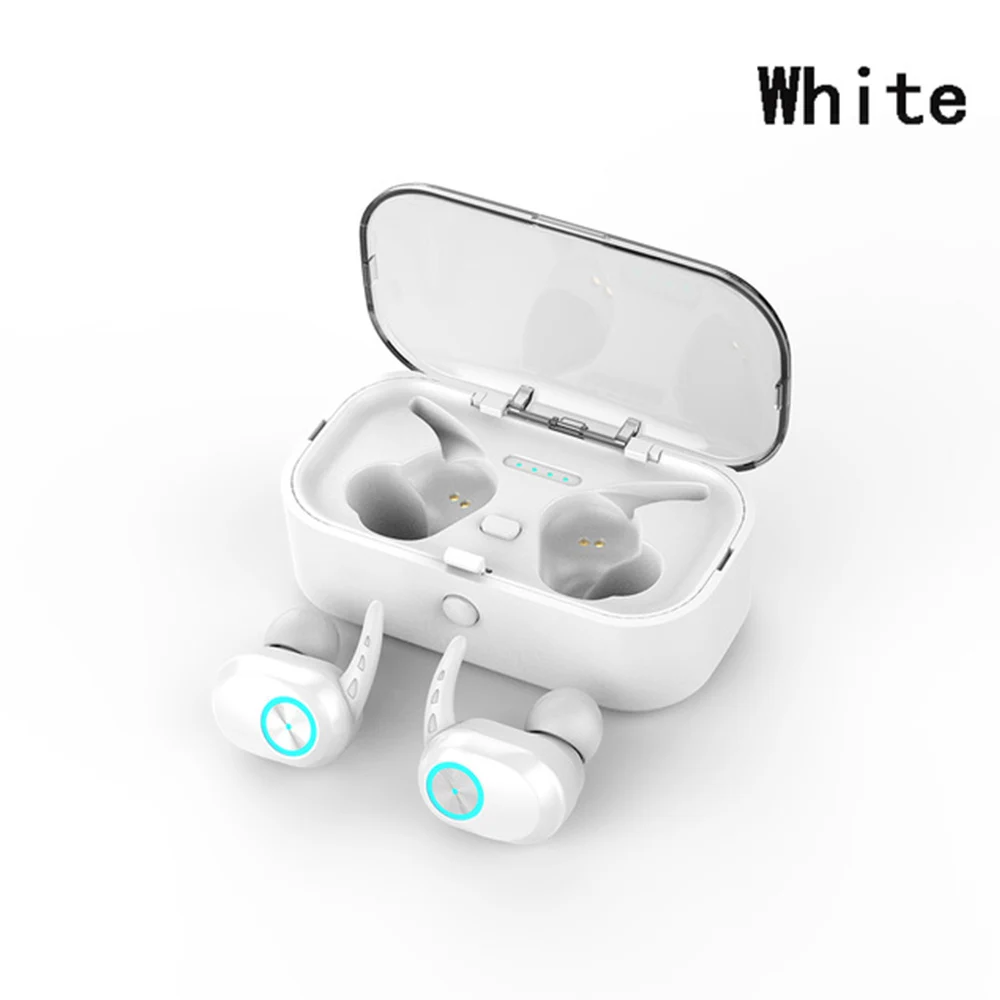 TI Pods white T1 стручки наушники-вкладыши TWS с Беспроводной Bluetooth наушники 5,0 гарнитуры Стерео Беспроводной Handsfree игровой мини спортивные bluetooth-гарнитуры - Цвет: TI Pods white