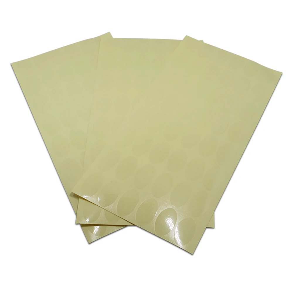 DHL ПВХ прозрачная Вечеринка стикер Эллипс с вязкой самоклеющейся этикеткой