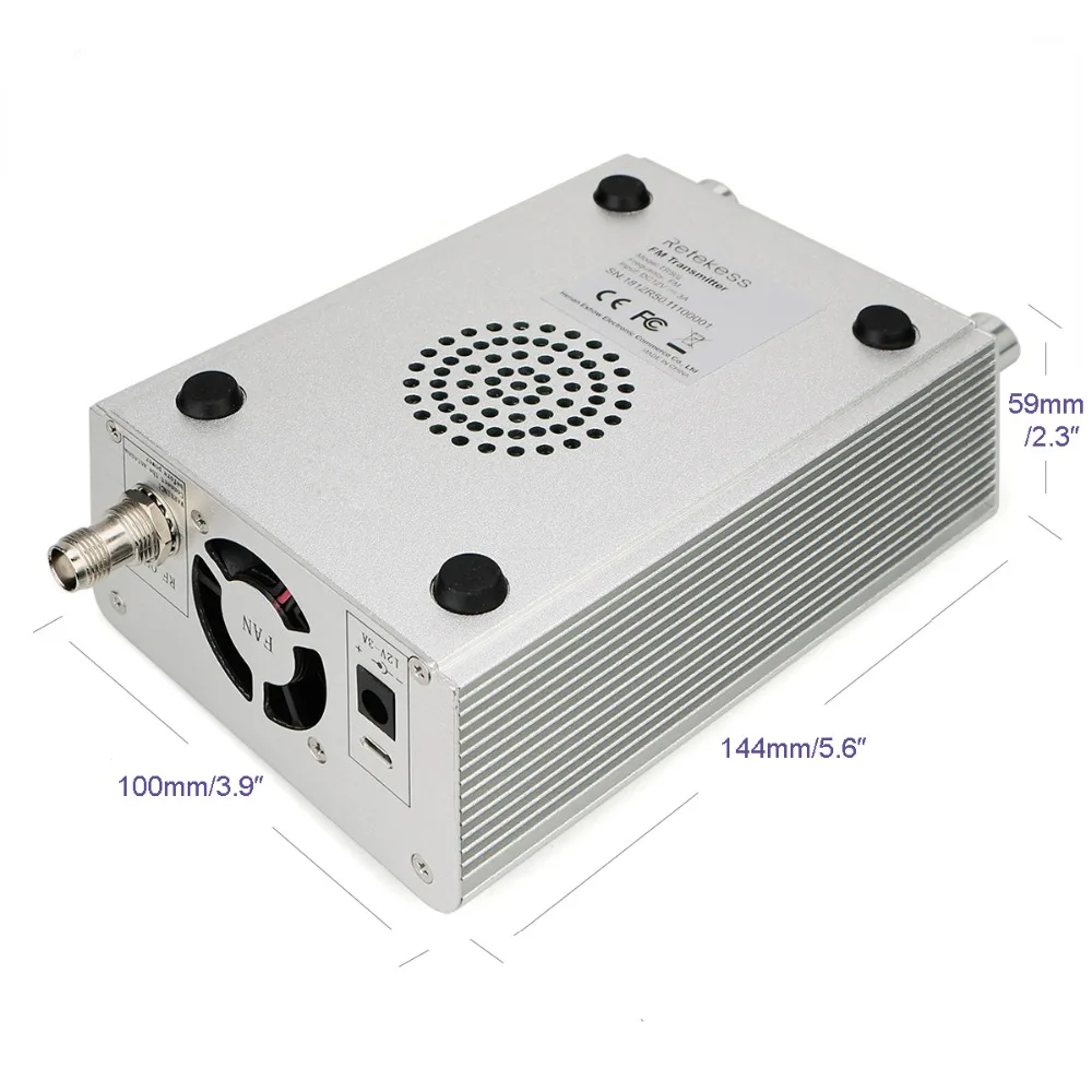 Retekess TR502 15 Вт fm-передатчик мини-радиостанция PLL Bluetooth Беспроводная трансляция+ мощность+ антенна автомобильный кинотеатр кампус вещание