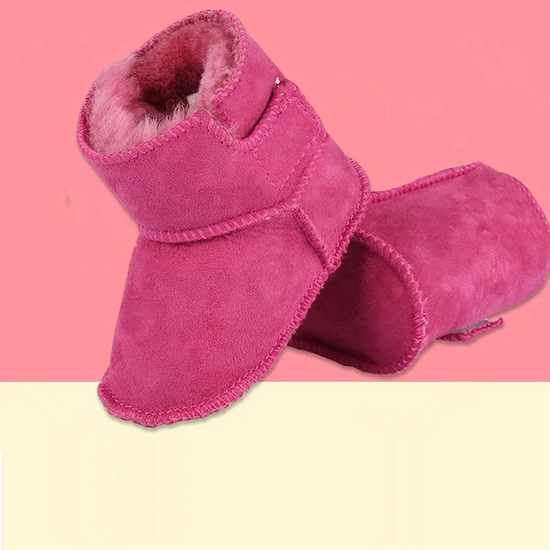 Новинка зимняя теплая обувь для малышей ботинки из искусственного меха