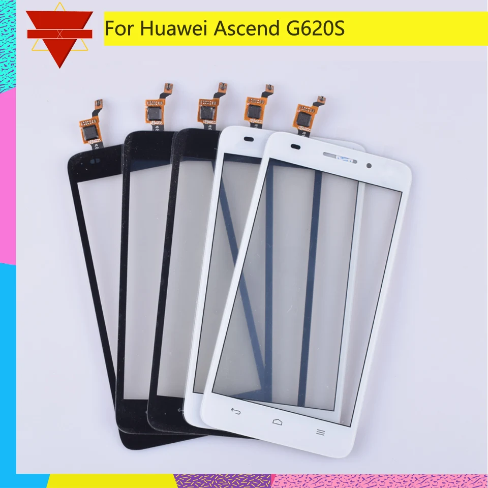 5," для huawei Ascend G620 G620S сенсорный экран дигитайзер Переднее стекло объектив сенсорная панель Замена части без ЖК-дисплея