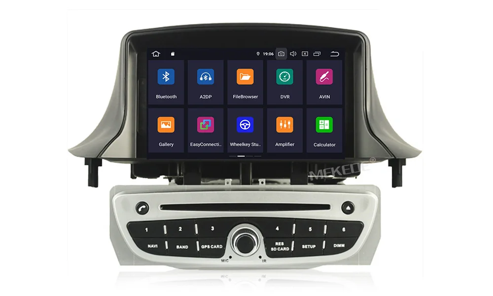 4+ 64G Автомобильный Android 9,0 Ca DVD gps плеер для Renault Megane 3 Fluence 2009- с GsP навигацией Радио стерео BT Wifi