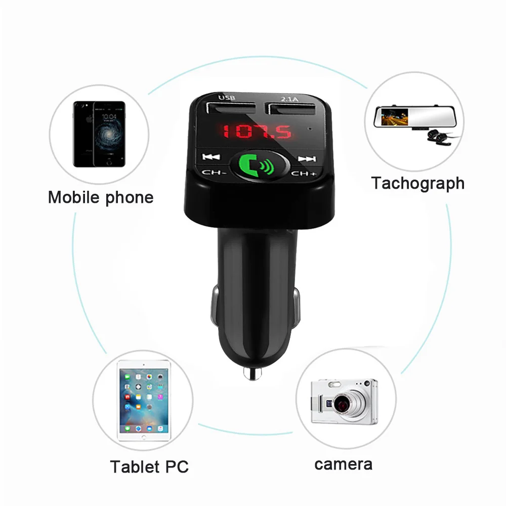 Автомобильный комплект громкой связи беспроводной Bluetooth Стерео FM музыкальный