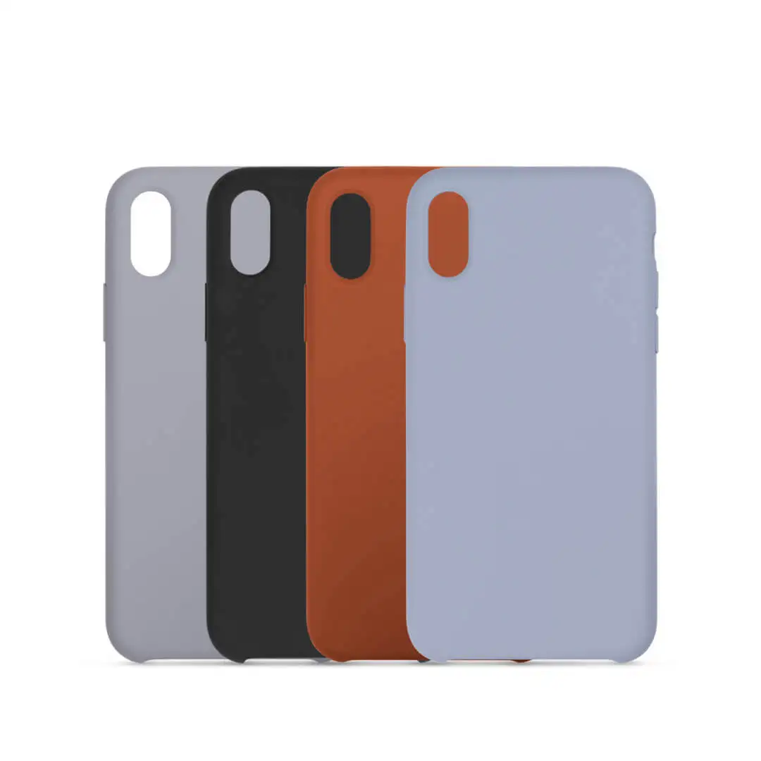 Blue Xiaomi жидкий силиконовый чехол для телефона удобный мягкий на ощупь карамельный цвет чехол для телефона чехол для iPhone XS MAX/XS/XR/X противоударный чехол - Цвет: Blue