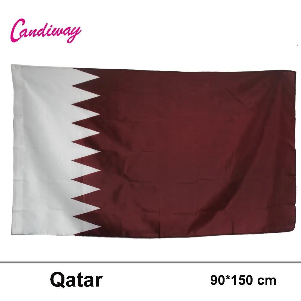 QATAR INTERNATIONAL страна полиэстер флаг 3X5 футов Doha