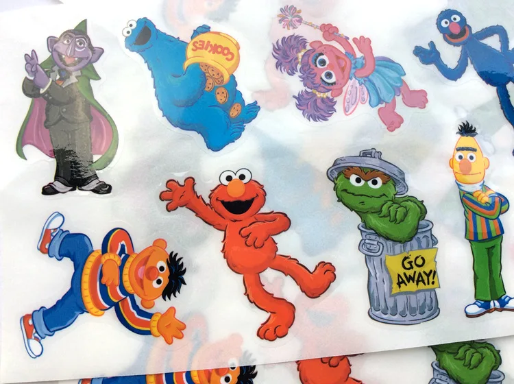 50 листов/партия серия seme street elmo bird водонепроницаемые seadoo аниме наклейки бомба