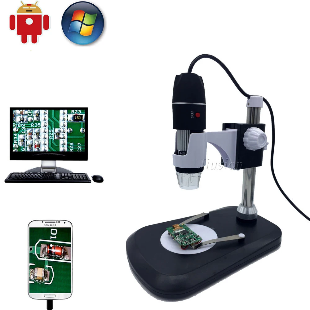 USB цифровой OTG микроскоп камера 500x 800x 1000x для Samsung Android Mac увеличительное стекло с