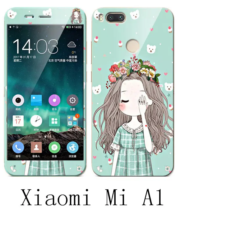 Xiaomi Mi A1 силиконовый роскошный мягкий чехол для телефона с защитой 360 + цветной