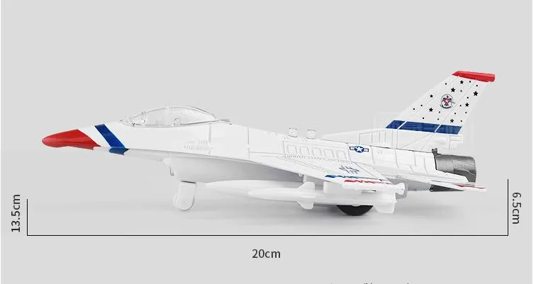 Сплав моделирование F16 истребитель Коллекция Модель сплава тянуть самолет