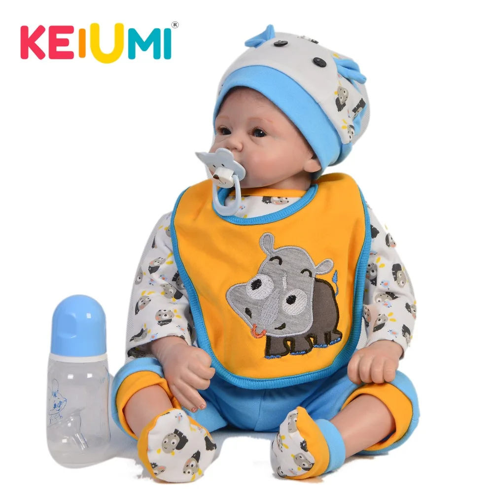KEIUMI специальные 22 дюйма Reborn Baby Doll реалистичные силиконовые виниловые куклы для