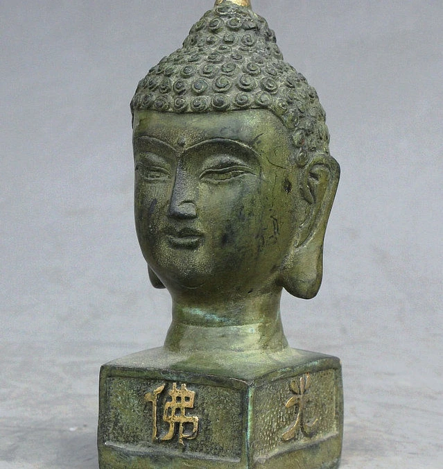 SCY 5 &quotСтарый тибетский буддизм бронзовый Shakyamuni Sakyamuni статуя Будды печать Signet |