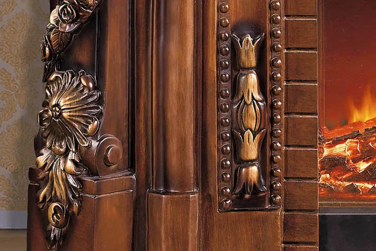 Камин Делюкс W150 см комнатный обогреватель Европейский стиль деревянная каминная