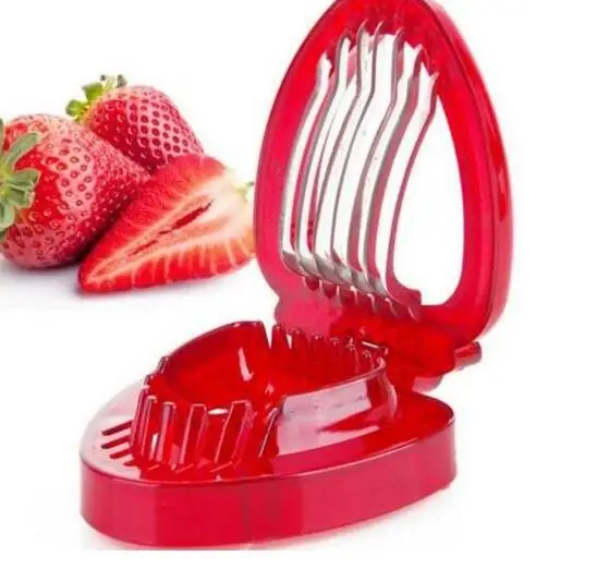 Party Favors Hot Sell Strawberry Slicer Fruit Carving Knife Cutter With 7 Stainless Steel Sharp Blade Kitchen Gadgets | Дом и сад