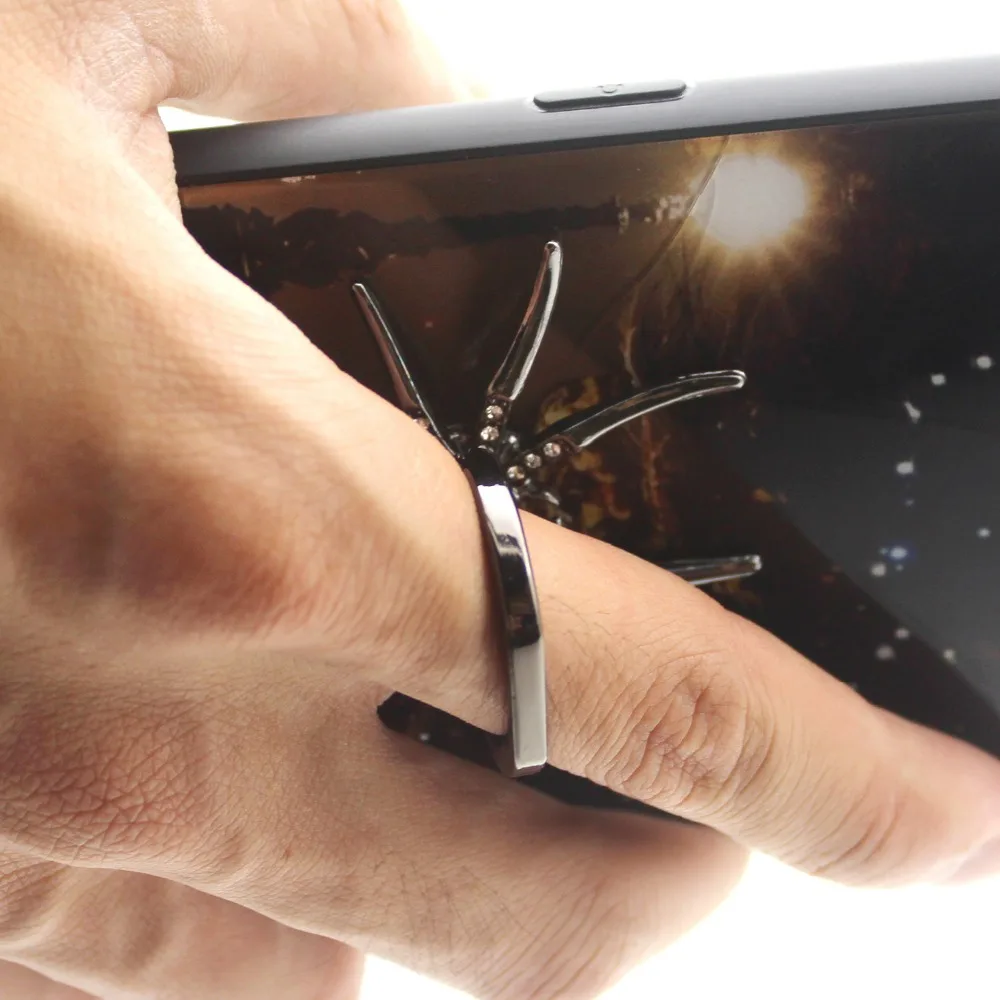 Универсальный держатель для мобильного телефона с кольцом пауком на 360 градусов