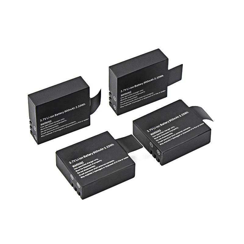 4 шт. перезаряжаемая батарея двойное зарядное устройство USB для SJCAM SJ4000 SJ5000 PLUS WIFI 4k