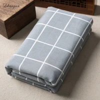 50x150cm gray and white squares cotton linen fabric for diy home decoration patchwork quilts sewing cloth for sofa curtain bag