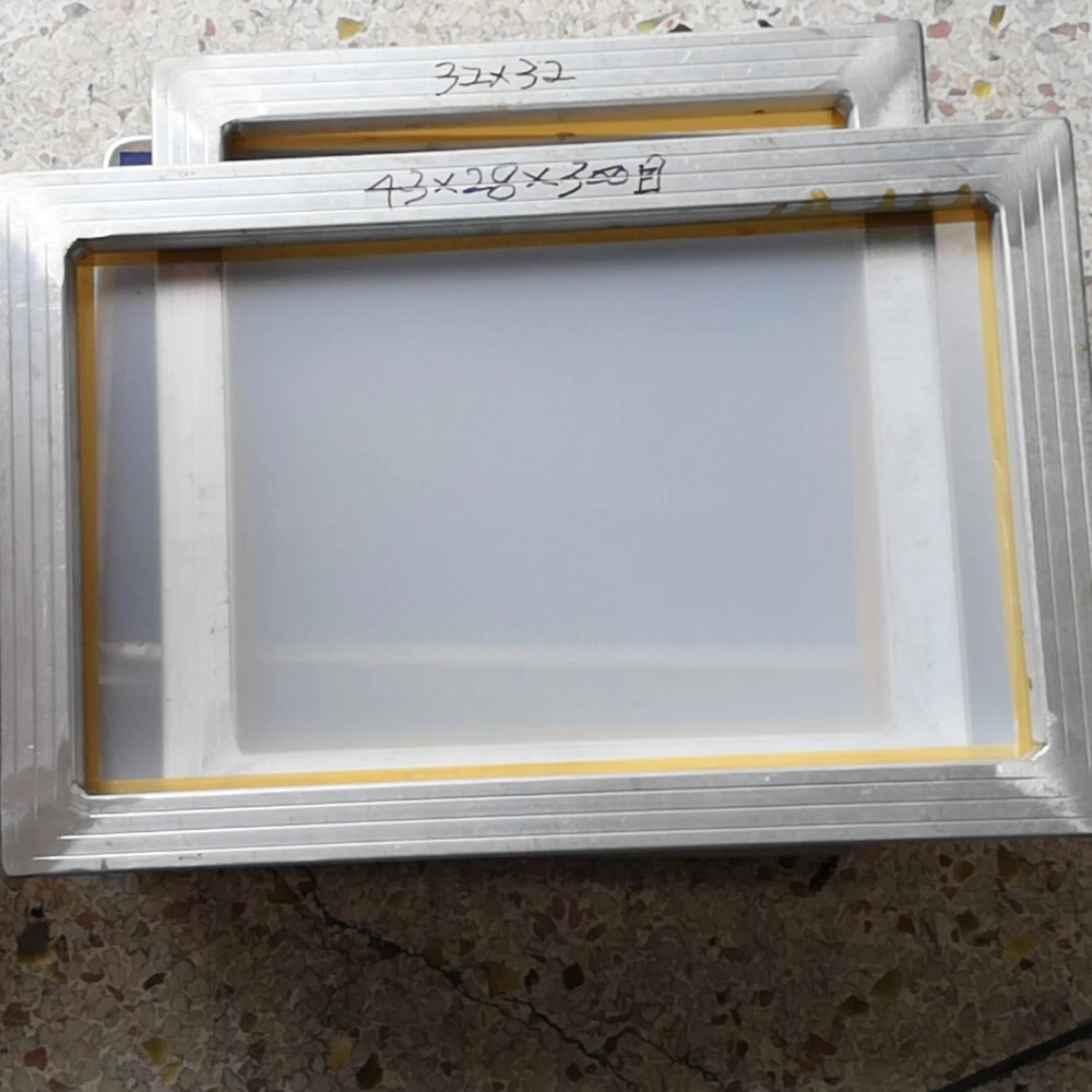 32x32 см/28x43 см 120 т сетка алюминиевая шелкография рамка с 300 м полиэстер шелкографическая сетка ткань ручной работы DIY Инструменты