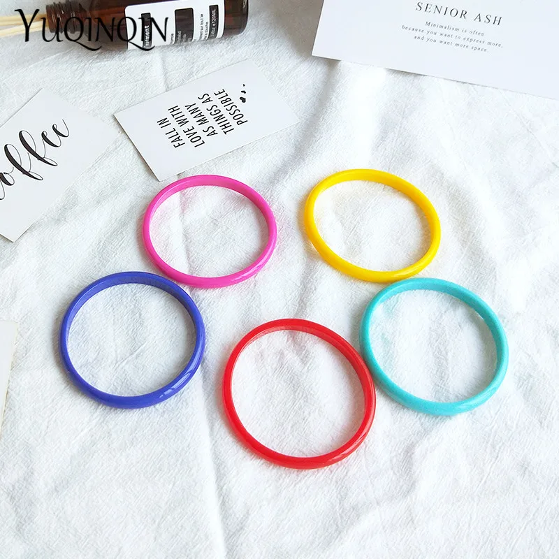 Vintage Resin Cuff Bracelet Bangles for Women 2019 New Fashion Jewelry Red Acrylic Geometric Indian Charms Party Bangle For Girl | Украшения