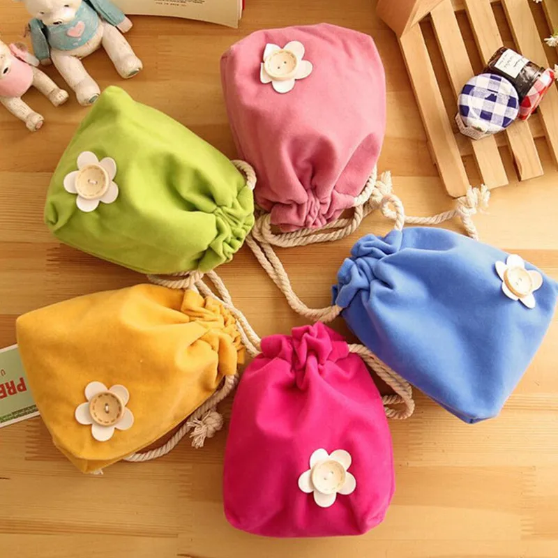 Милый цветочный Потяните-Стиль Луч карман креативная свежая конфетная цветная