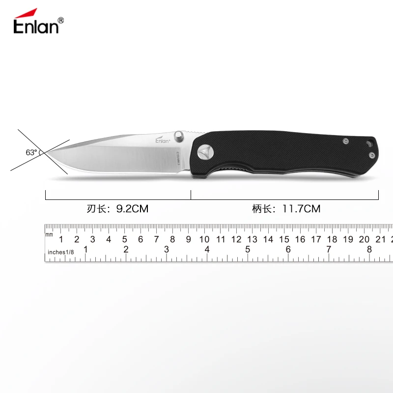 ENLAN Лидер продаж складной нож тактические походные карманные ножи 8cr13mov лезвие G10 Ручка Открытый Инструмент дропшиппинг