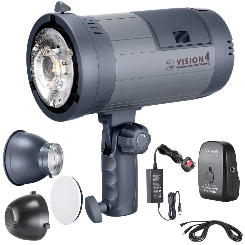 

Neewer Vision 4 Li-ion Battery Powered Outdoor Studio Flash Strobe (700 Full Power flashes with 2.4G System, Trigger included)