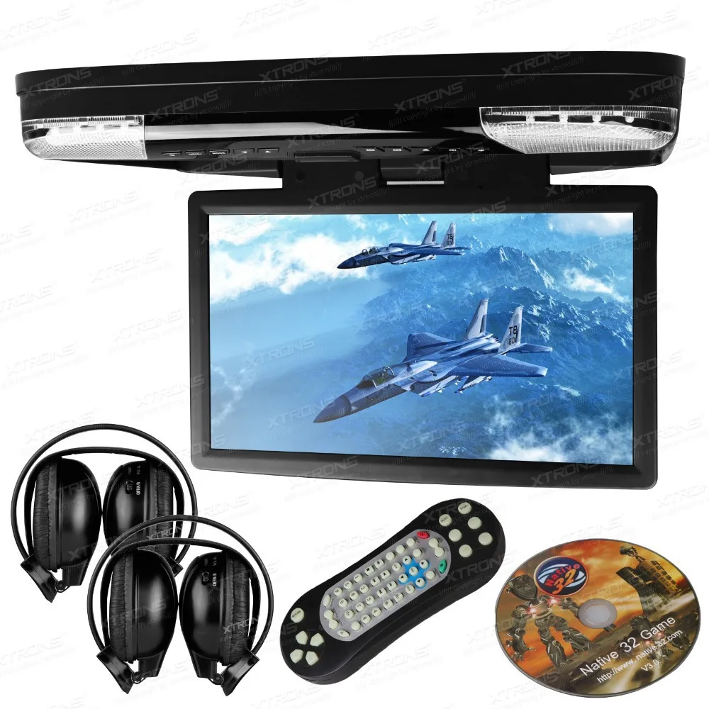 XTRONS HDMI 15 6 &quotHD 1080P ЖК дисплей Автомобильный кронштейн откидной DVD плеер монитор