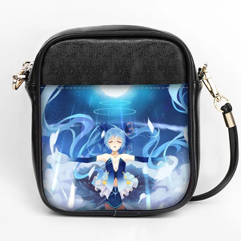 Изготовленное на заказ Hatsune Miku модное с лямками сумка для женщин Слинг сумки на ремне кожа мини девушки Tote вечерние сумки DIY Слинг Сумка