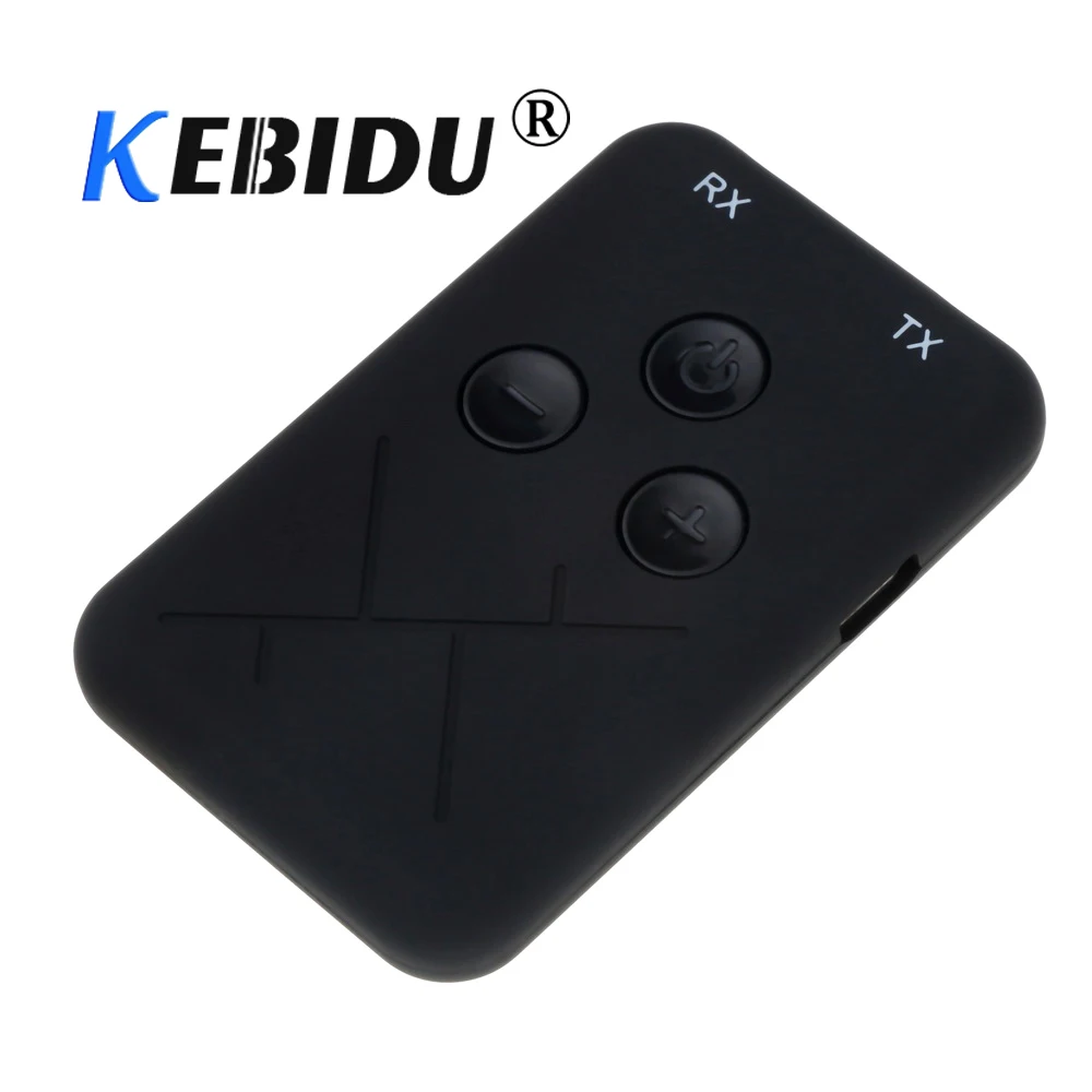 Kebidu bluetooth4.2 adaptador receptor transmissor sem fio 3.5mm áudio música adaptador 2 em 1 para tv para telefone inteligente