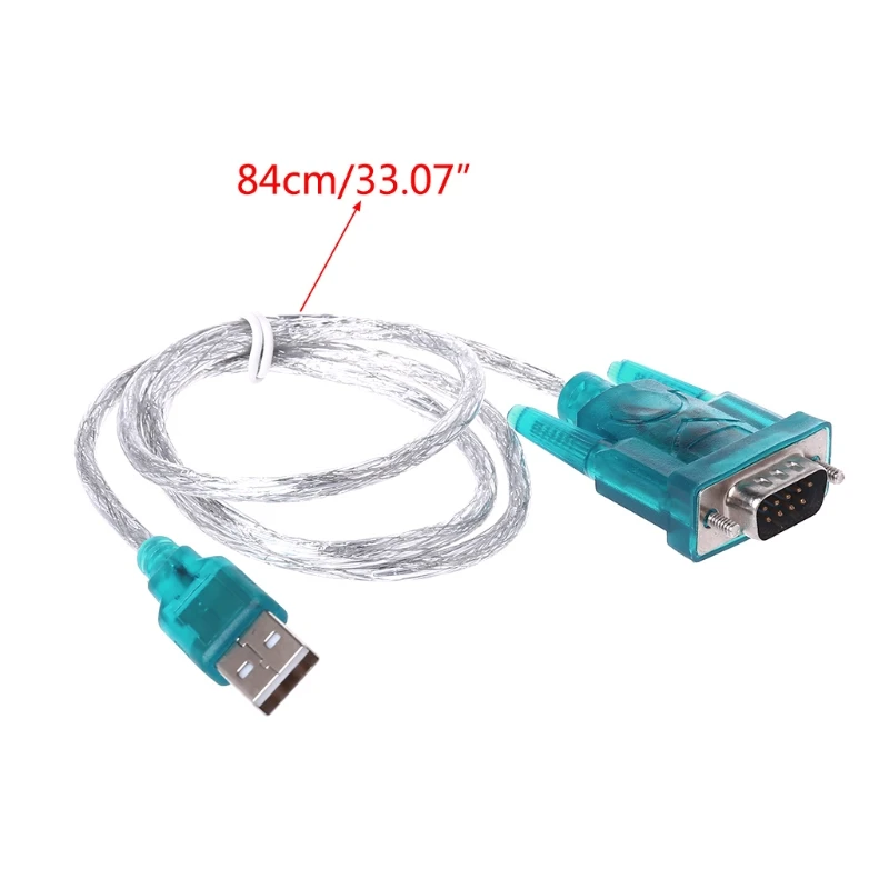 Переходник с USB на последовательный порт RS232 9 контактный кабель DB9 COM